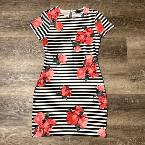 French Connection Roses mini dress size 6 - Picture 1 of 9